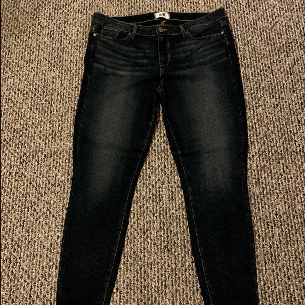 Paige Size 33 Mid Rise Skinny Jeans